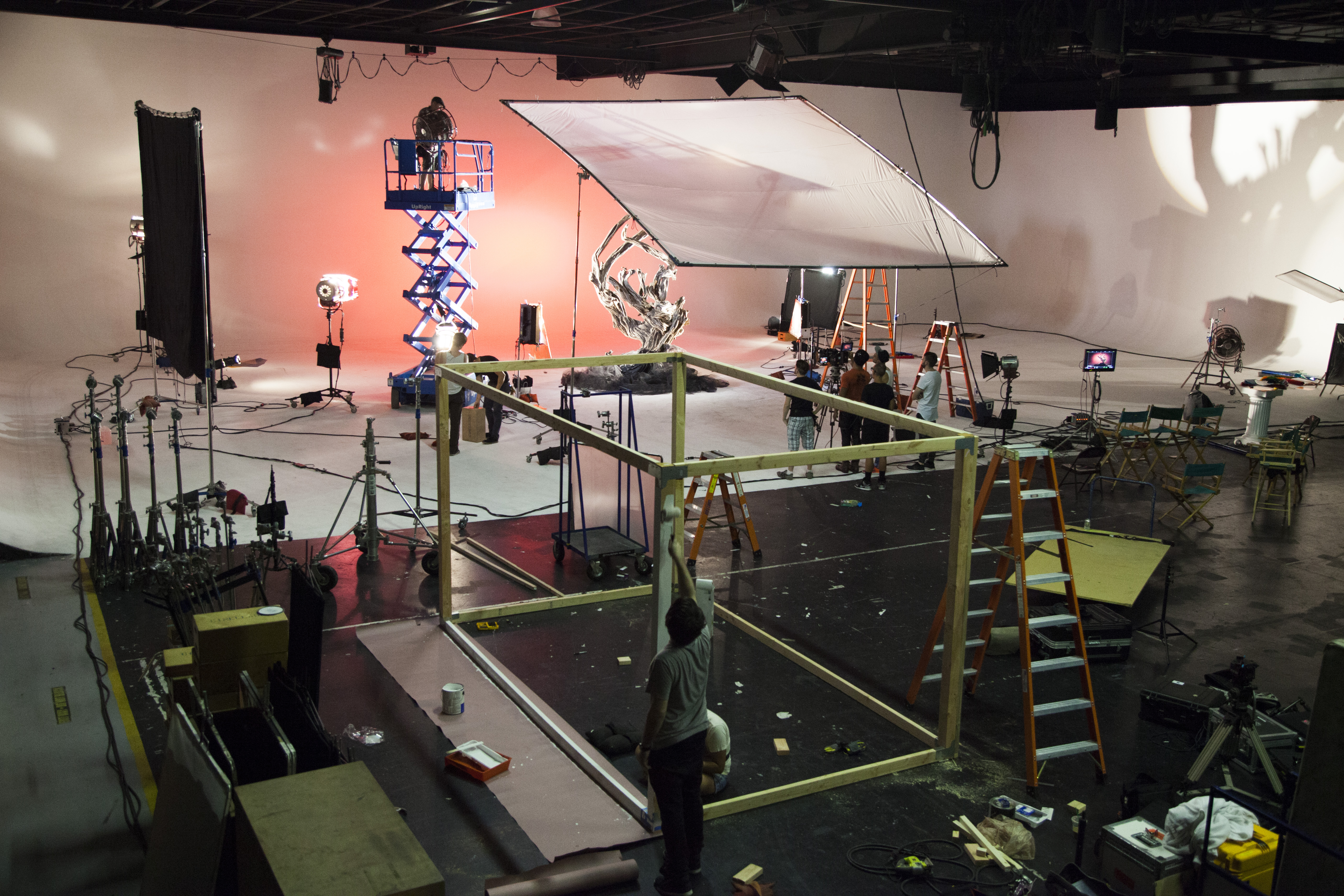 Behind the scenes, big studio