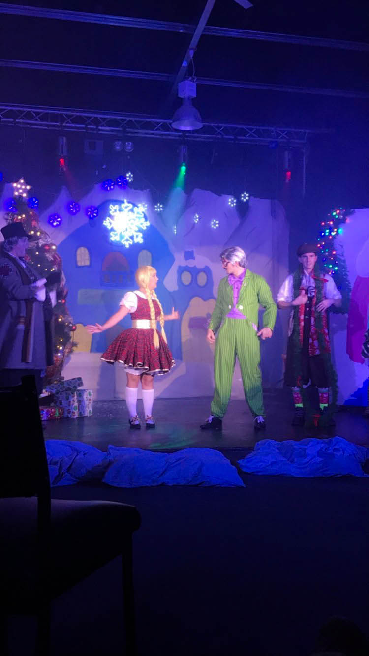 Scrooge, Christmas scene