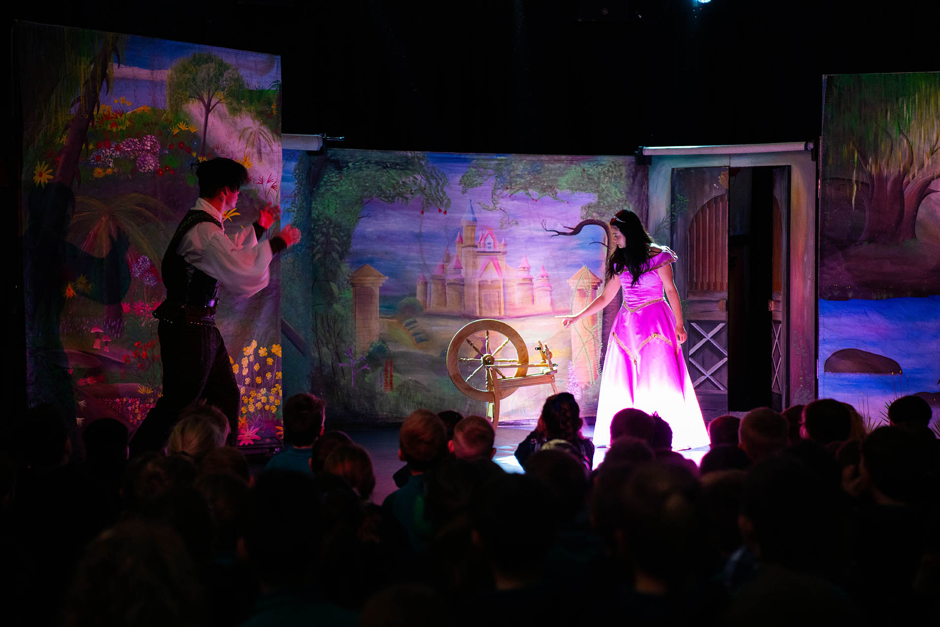 Sleeping Beauty, the spinning wheel scene